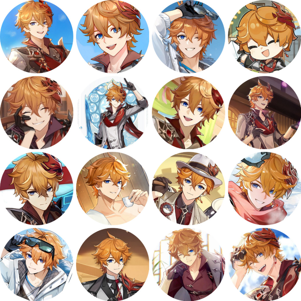 HUY HIỆU CÀI ÁO | Genshin Impact Tartaglia Childe Button Badge - Pin 58mm