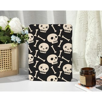Ốp lưng Halloween Skeleton iPad có giá đỡ bút chì, cho iPad 9 / 8, iPad Mini 5 / 6, iPad Pro 12.9 in