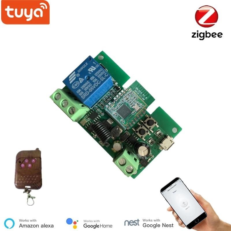 Tuya Zigbee Jog Inching Switch Module, USB 5V 7-32V DIY Smart Switch, Hoạt động với cầu eWeLink Zigb