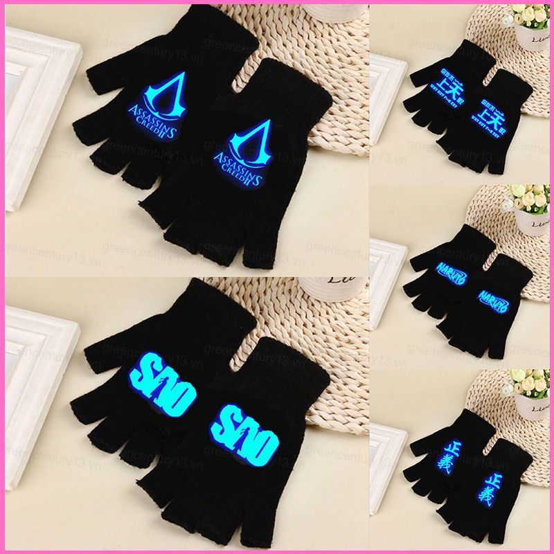 G13 Naruto Glow-in-the-tóc nửa ngón tay cái Uzumaki Naruto G13