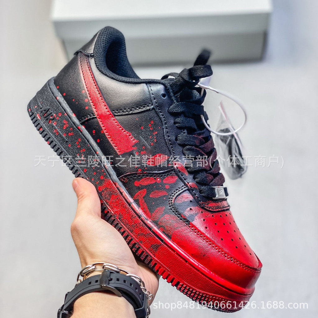 Giày Nam Nữ Air Force 1 '07 Low G Air Force No. 1 Giày thể thao thông thường vẽ tranh phong cảnh