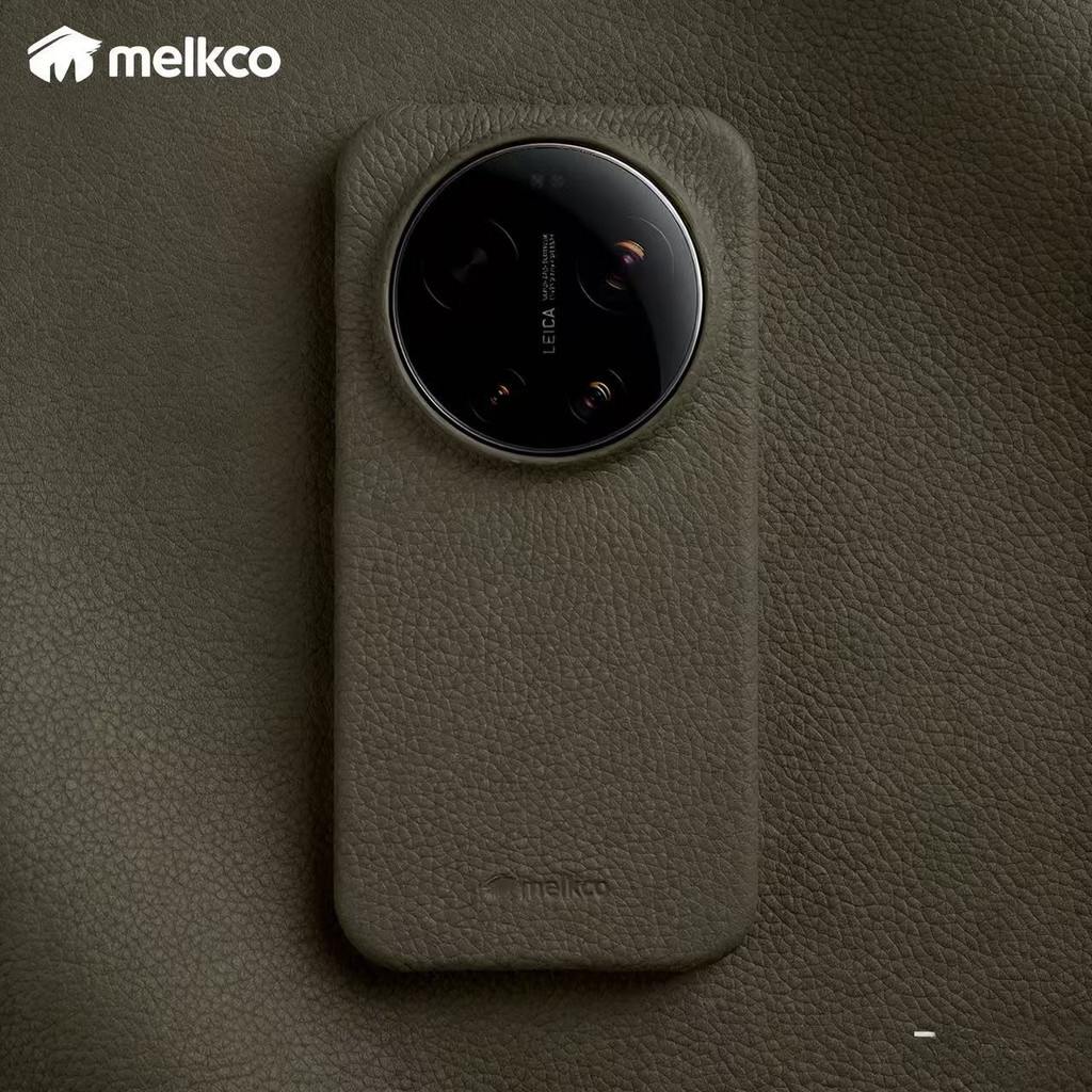 Ốp Da Bò Thật Melkco Cho Xiaomi 17 Ultra Mi 15 Ultra Mi15 Pro Sạc Không Dây Microfiber Bên Trong + Ố
