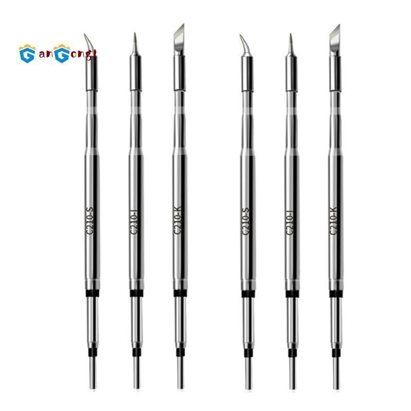 6 Đầu hàn C210, Đầu hàn thay thế cho T1 Max, C210-K / I / Is, Đầu hàn để hàn sắt