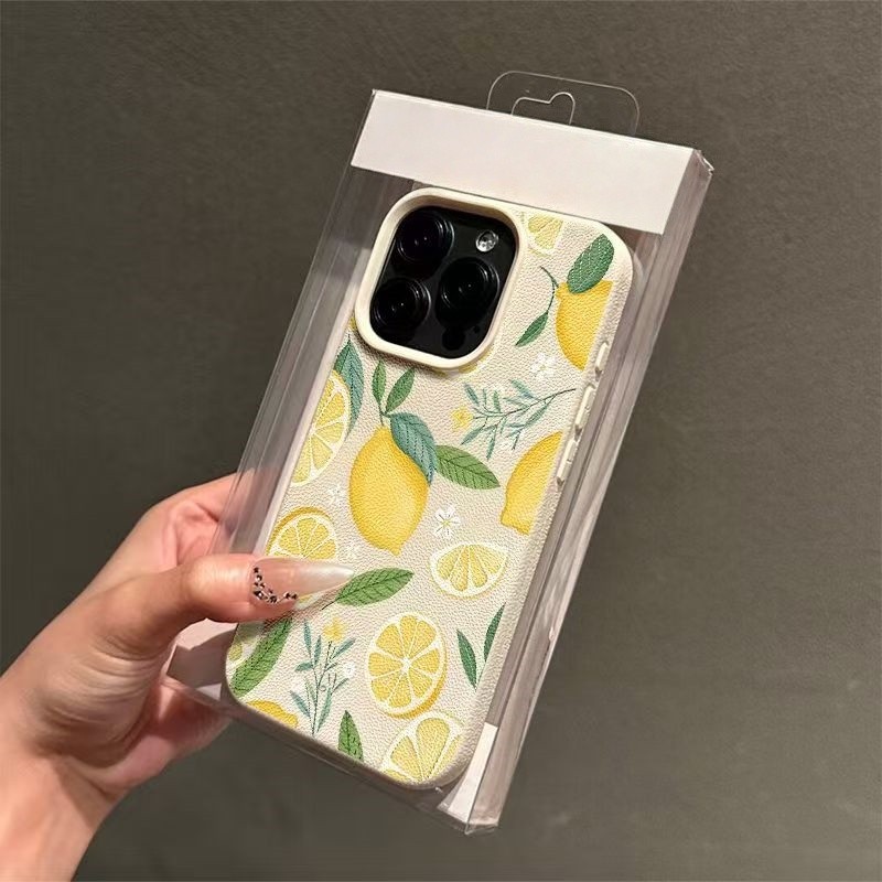 Vỏ chanh mùa hè cho Iphone 17 Pro Max 17 Air 16e 16 Pro Max 15 14 13 12 Pro Max 15 16 Plus 15 + 16 +