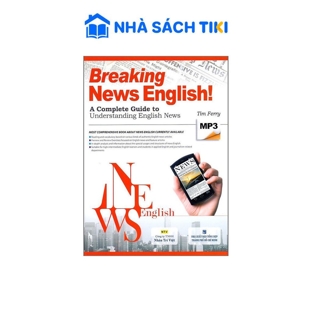 Sách Breaking News English (Kèm file MP3) - Nhân Trí Việt