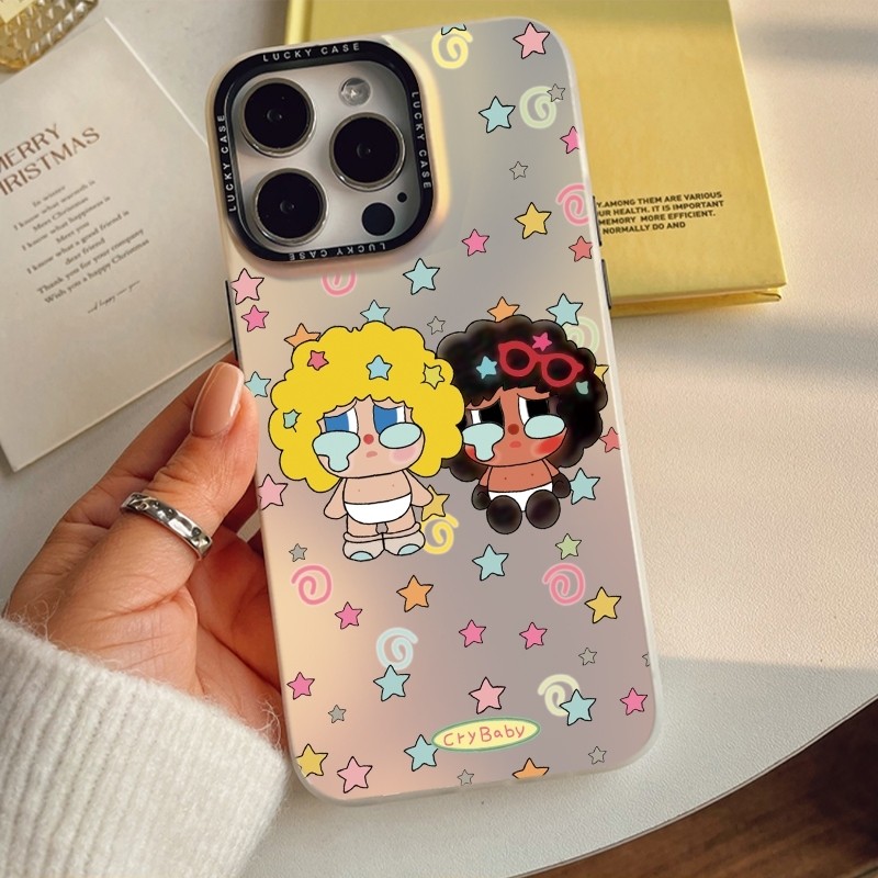 Ốp lưng iPhone IMD Trong Lưng Cứng Viền Dẻo Họa Tiết "CryBaby" Dễ Thương Ngộ Nghĩnh Chống Sốc Bảo Vệ