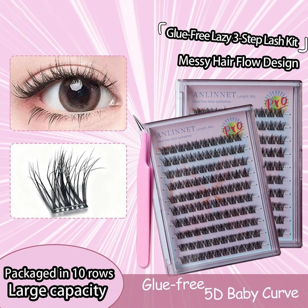 10 Hàng 5d Lông Mi Giả Không Keo Dán Tự Dính Lông Mi Giả Nối Mi Cho O5d1