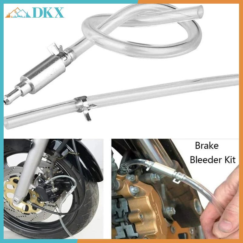 DKX Bộ Chảy Máu Phanh Xe Máy Bơm Hút Chất Lỏng Bằng Tay Có Thể Tái Sử Dụng Van OneWay Che Để Bảo Trì