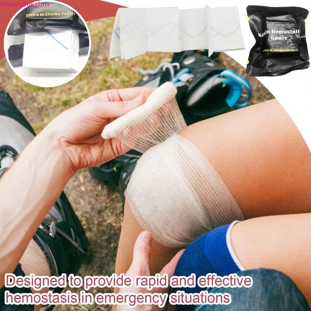 Gạc Cầm Máu Kaolin ZORVEX - Vải Không Dệt Chitosan Ngâm Tẩm Kaolin Cho Vết Thương Khẩn Cấp Khi Cắm T