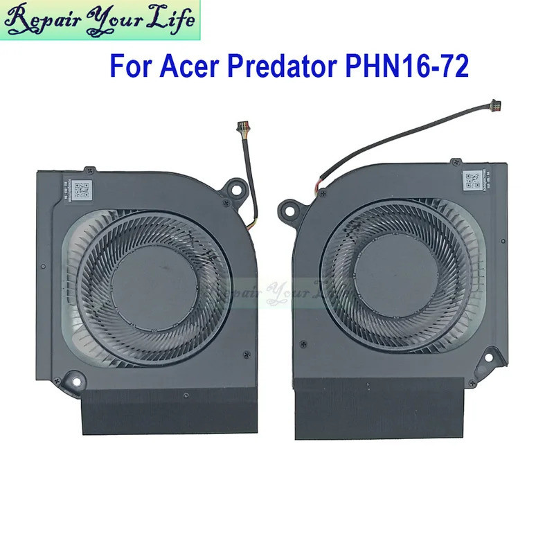 CPU GPU Quạt Làm Mát Cho Acer Predator Helios Neo 16 PH16-72 71 PHN16-71 PHN16-72 N23C12 Máy Tính Xá