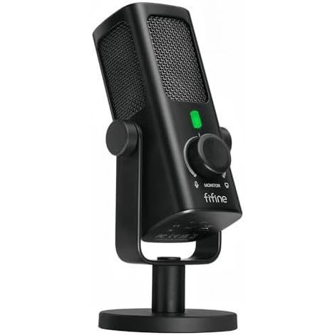 FIFINE USB-Podcast-Condenser-Microphone dành cho Studio-Recording / Computer-Streaming, Desktop-Meta