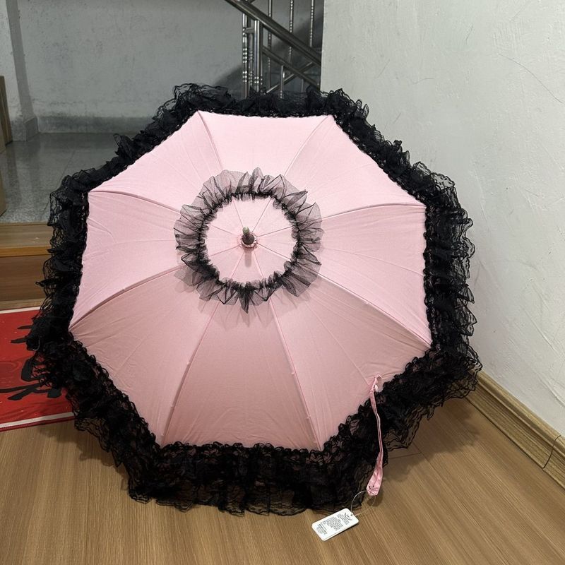 Dù công chúa nắng ô ren, phong cách Gothic Lolita và Mori, phù hợp với style cung điện Gothic