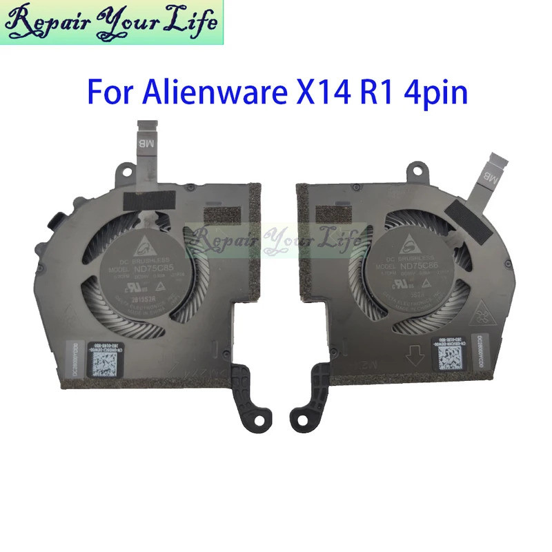 Quạt GPU CPU Laptop HL Cho DELL Cho Alienware X14 R1 0HD5CJ 0XVCHN DC5V Quạt Tản Nhiệt Làm Mát Máy T