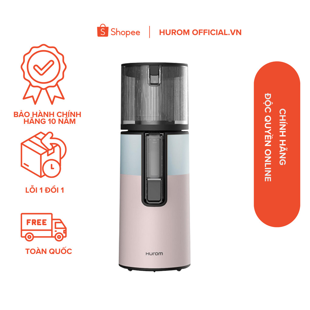 Máy ép chậm Hurom H400 (Màu Xanh-Hồng) - Bảo hành chính hãng 10 năm - Phân phối độc quyền tại Việt N