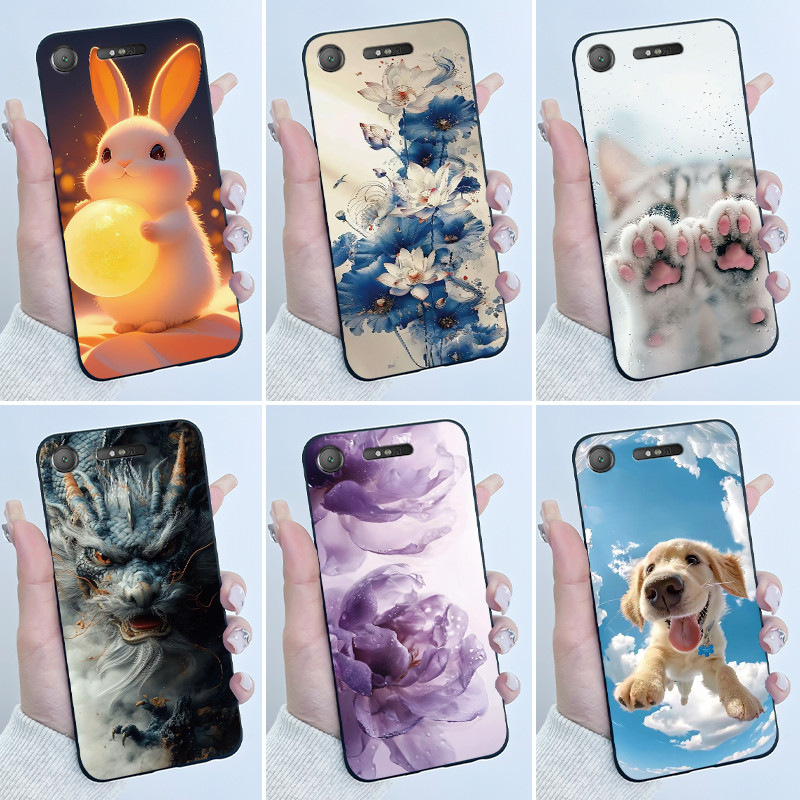 Ốp Lưng Cho Sony Xperia XZ1 G8341 G8342 SO-01K / XZ1 Compact G8441 G8442 SO-02K Thẩm Mỹ Sang Trọng D