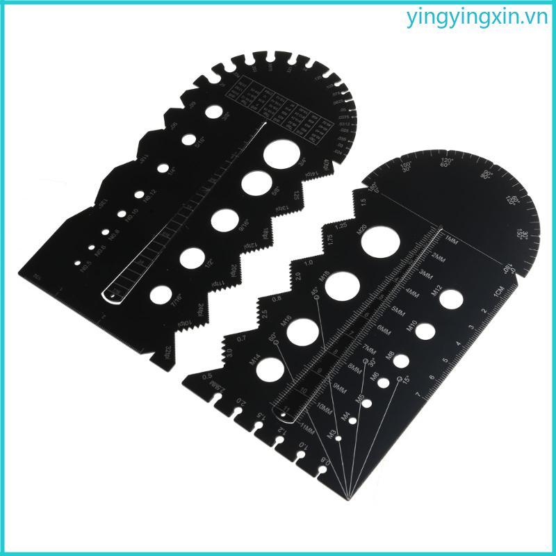 YIN Thread Checker Nut và Bolt Thread Checker Bolt Kích thước bu lông Đồng hồ đo nhận dạng ren