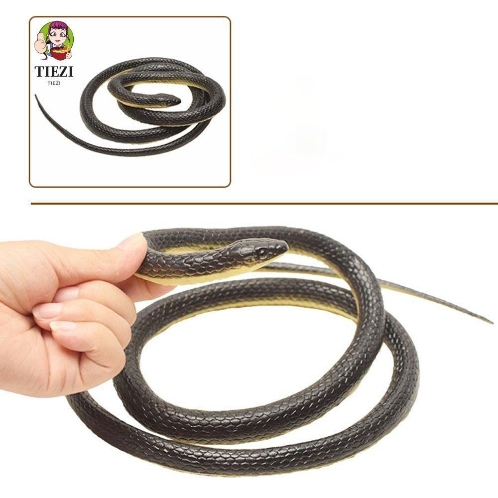 TIEZI Rắn Thực Tế, Rắn Nhân Tạo Đáng Sợ 1,23m, Lớn Sống Động Như Thật Ngộ nghĩnh Mô Phỏng Cao Su Ana