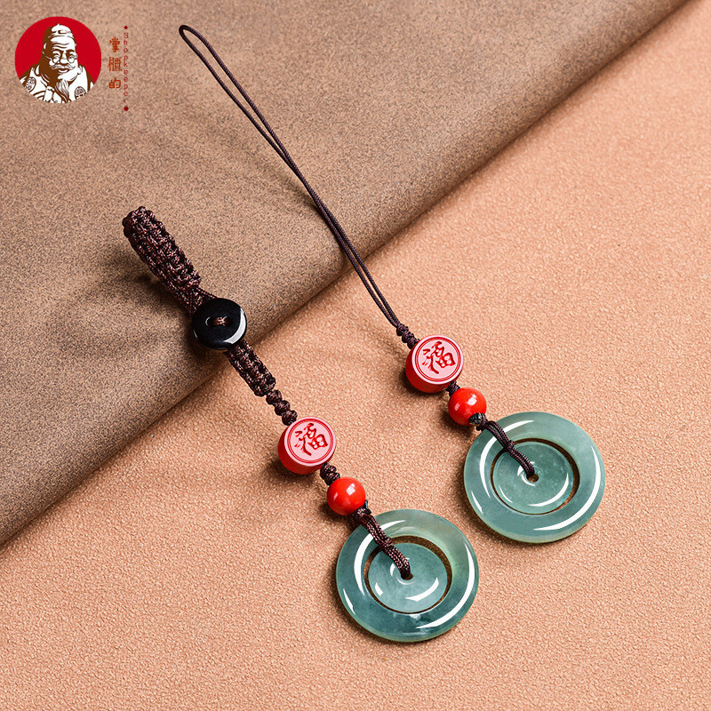 Mặt Dây Chuyền Màu Xanh Ngọc Bích Phong Cách Trung Quốc