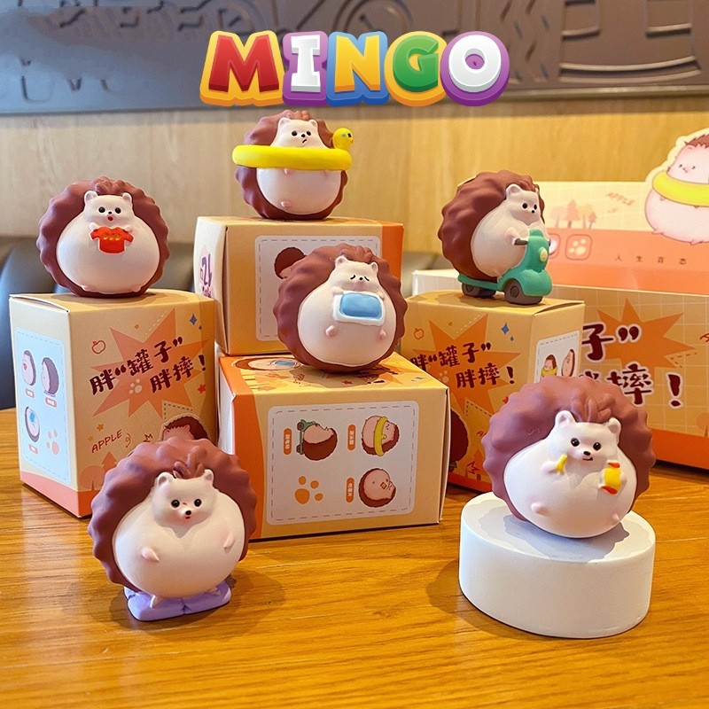 Mô Hình Decor Nhím Đi Bơi Mini Cute Trang Trí Bàn Làm Việc Phòng Làm Đồ Trang Trí Xe Ô Tô - Mingo St
