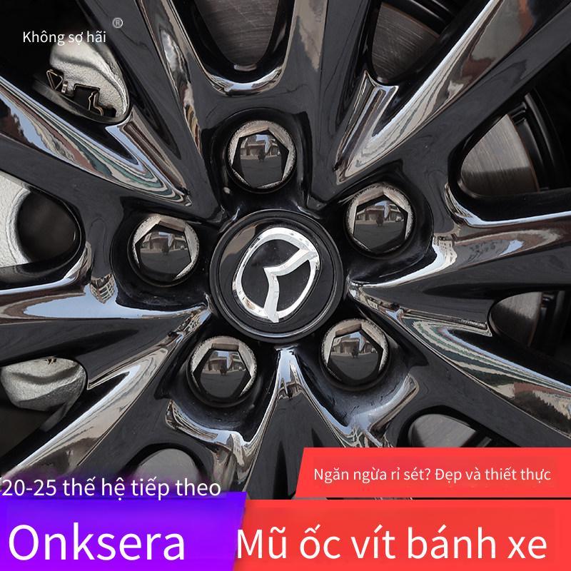 Mazda 3 Thích hợp cho 2020-2025 Mazda 3 Axela nắp đai ốc bánh xe trang trí, sửa đổi, chống bụi và ch