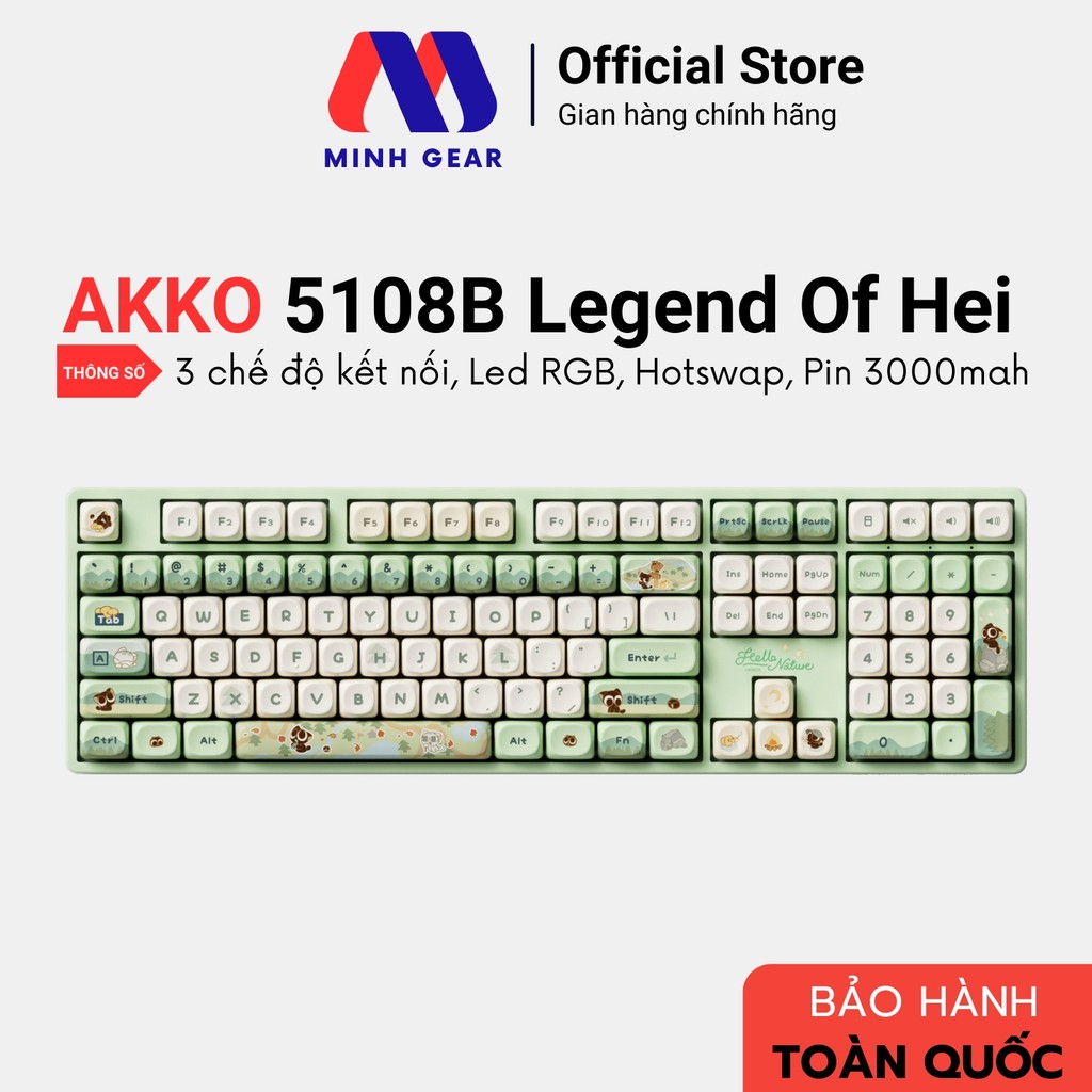 Bàn phím cơ AKKO 5108B Plus The Legend of Hei