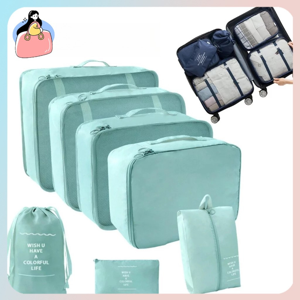 🔥Hỏa Tốc -Set 7 Túi Du Lịch Đa Năng Chống Nước Thuận tiện cho việc đi lại, dễ dàng di chuyển.