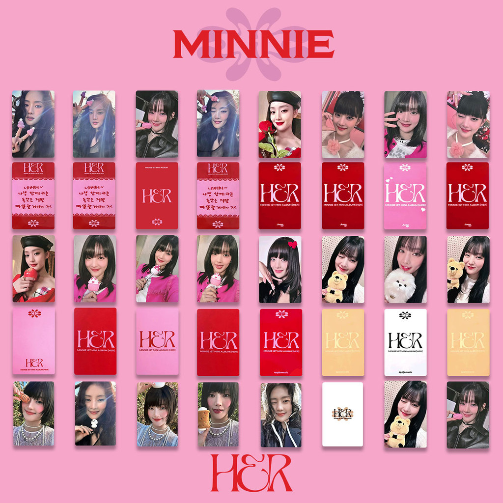 GIDLE Kim Minnie HER Minnie HER Album Hàng Hóa Photocard K4 Bonus Photocard Phát Sóng Photocard 2026