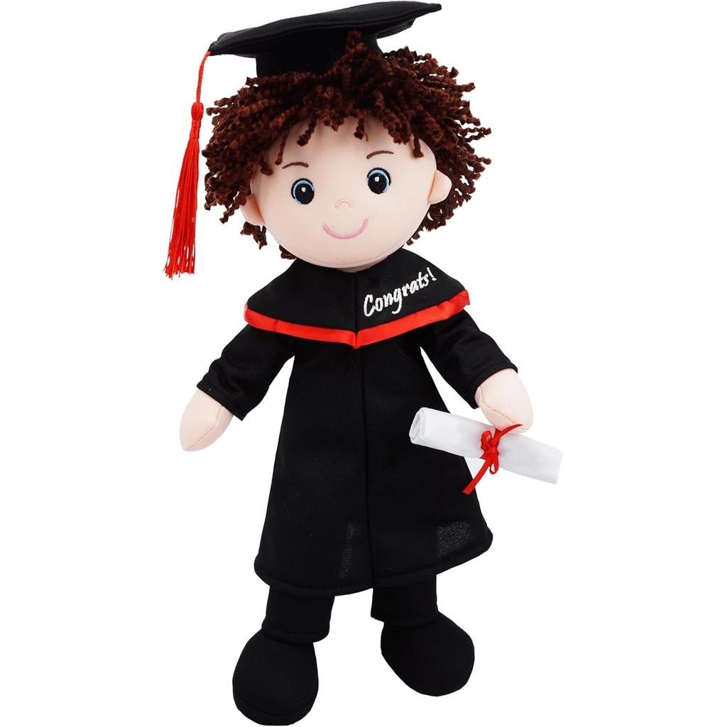 Quà tặng tốt nghiệp June Garden Snuggle Cuties 15 "- Búp bê sang trọng mềm có mũ và áo choàng - Quà 