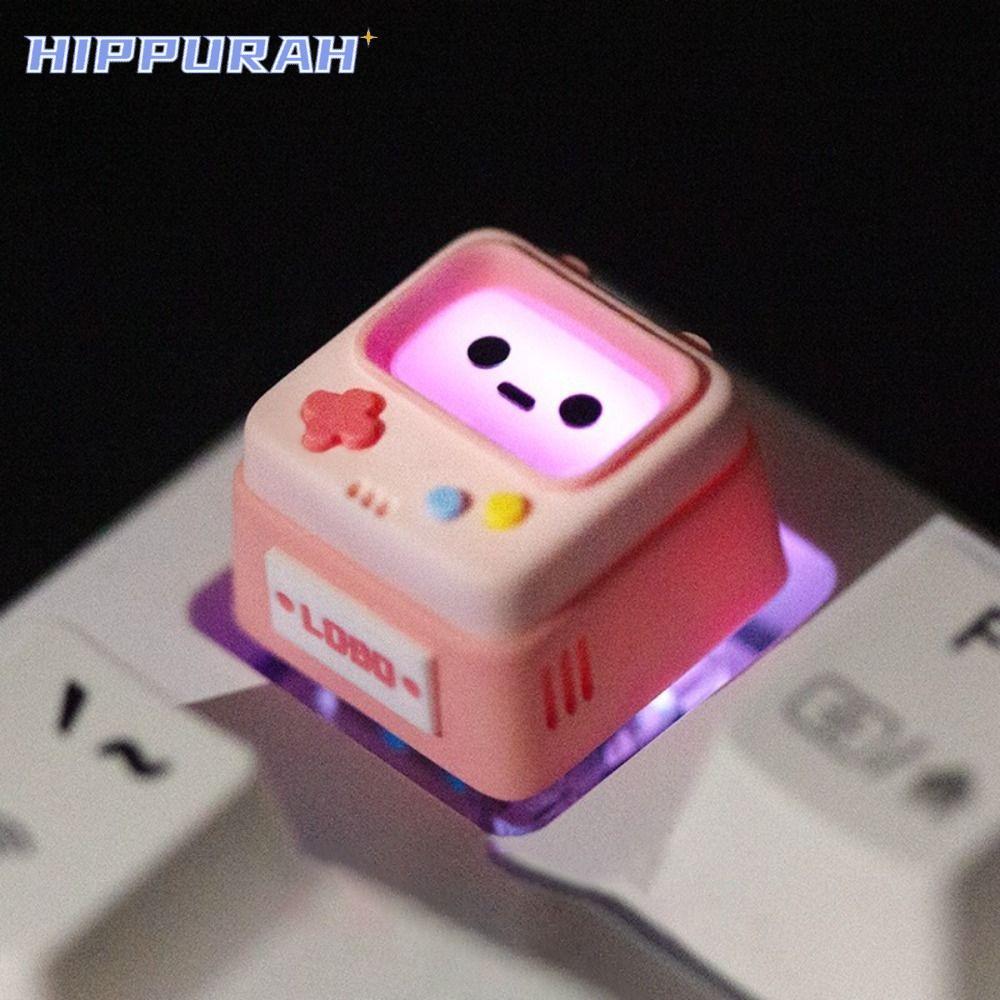 Keycap Bàn Phím Cơ HIPPURAH, Keycaps Tay Cầm Chơi Game Thủ Công Retro-Shpaed Keycaps, Nhựa Dễ Thương