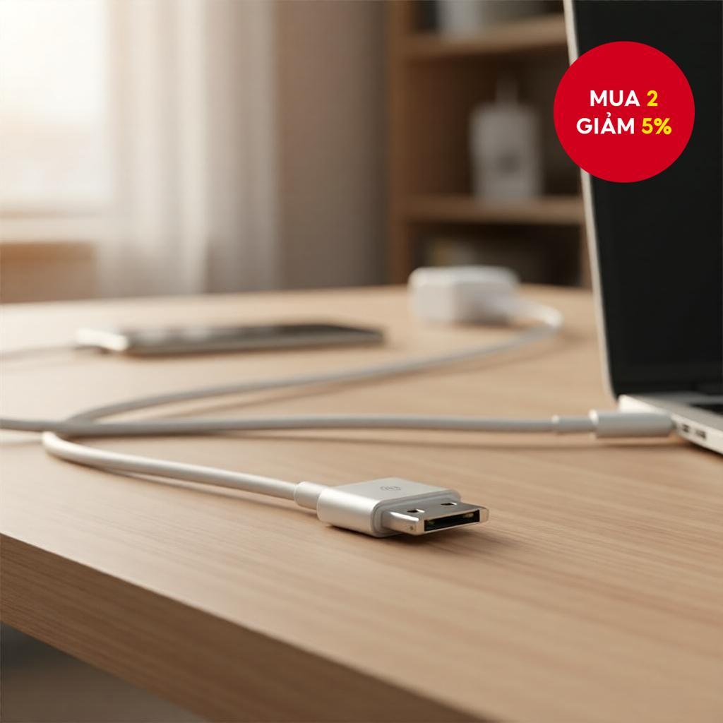 Cáp sạc USB cho iPhone 4, 4s, 3G, 3GS, iPad 1, 2, 3, iPod Nano, Touch Adapter