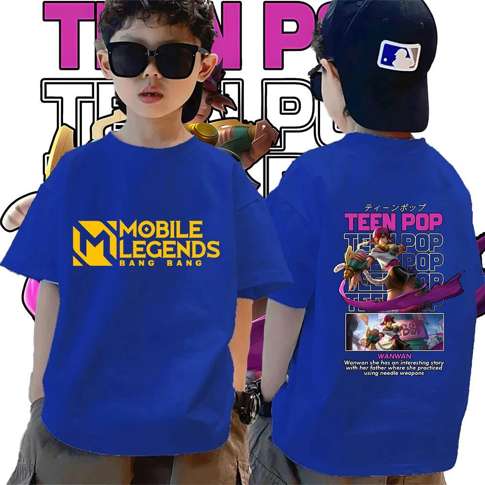 Mobile Legends: Bang Bang Áo thun 8 Màu Nữ Trẻ Em Đa Dạng