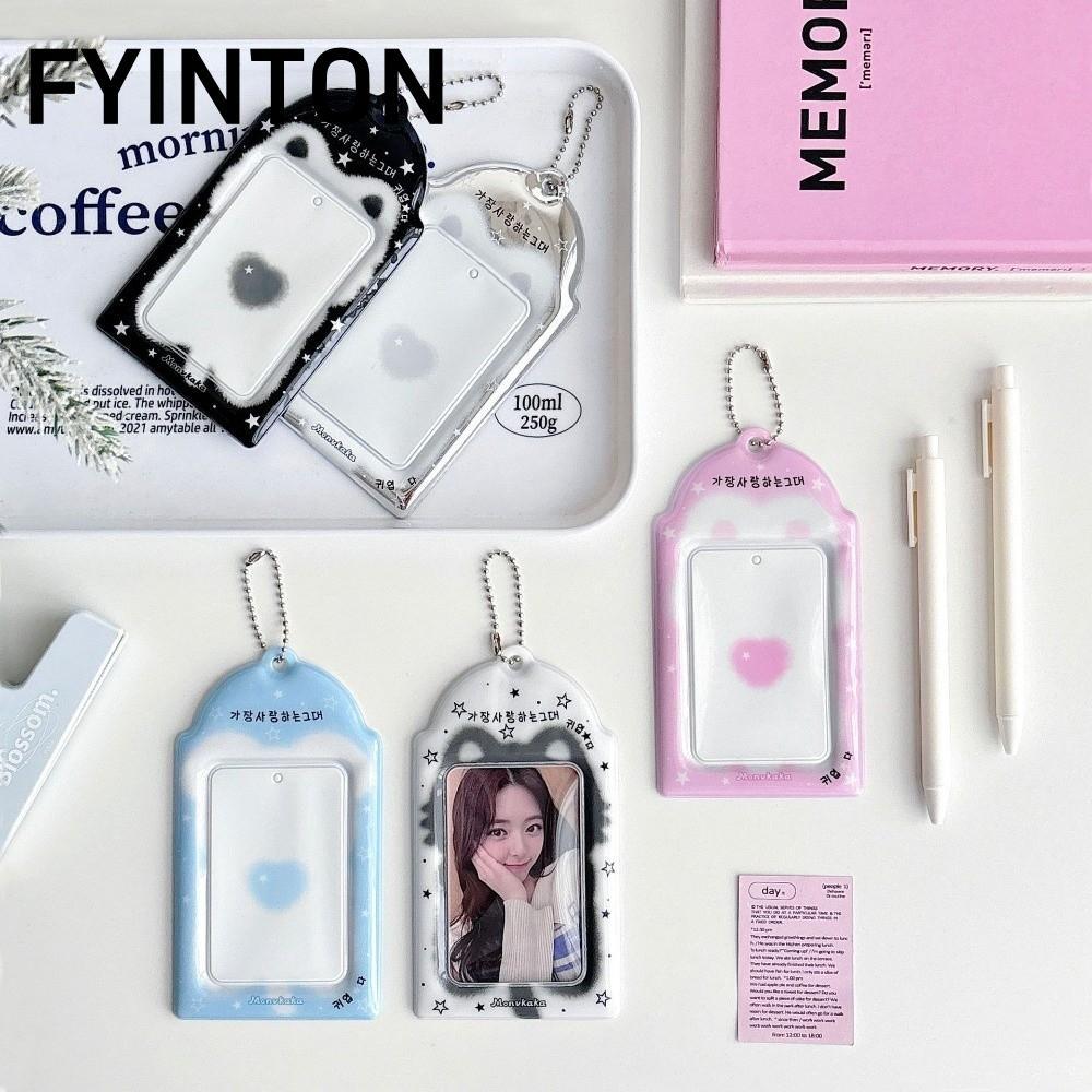 Hộp đựng thẻ ảnh FYINTON, Hộp đựng thẻ ngoại vi PVC Idol, Ins Style 3 inch Hộp đựng ảnh K-Pop Idol