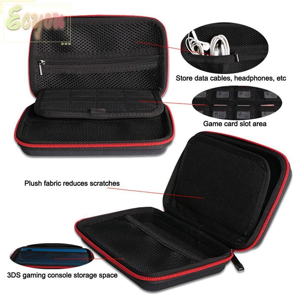 ECYOU Mang theo, Túi lưu trữ chống sốc EVA, Vỏ bảo vệ chống nước cứng di động cho phụ kiện trò chơi 