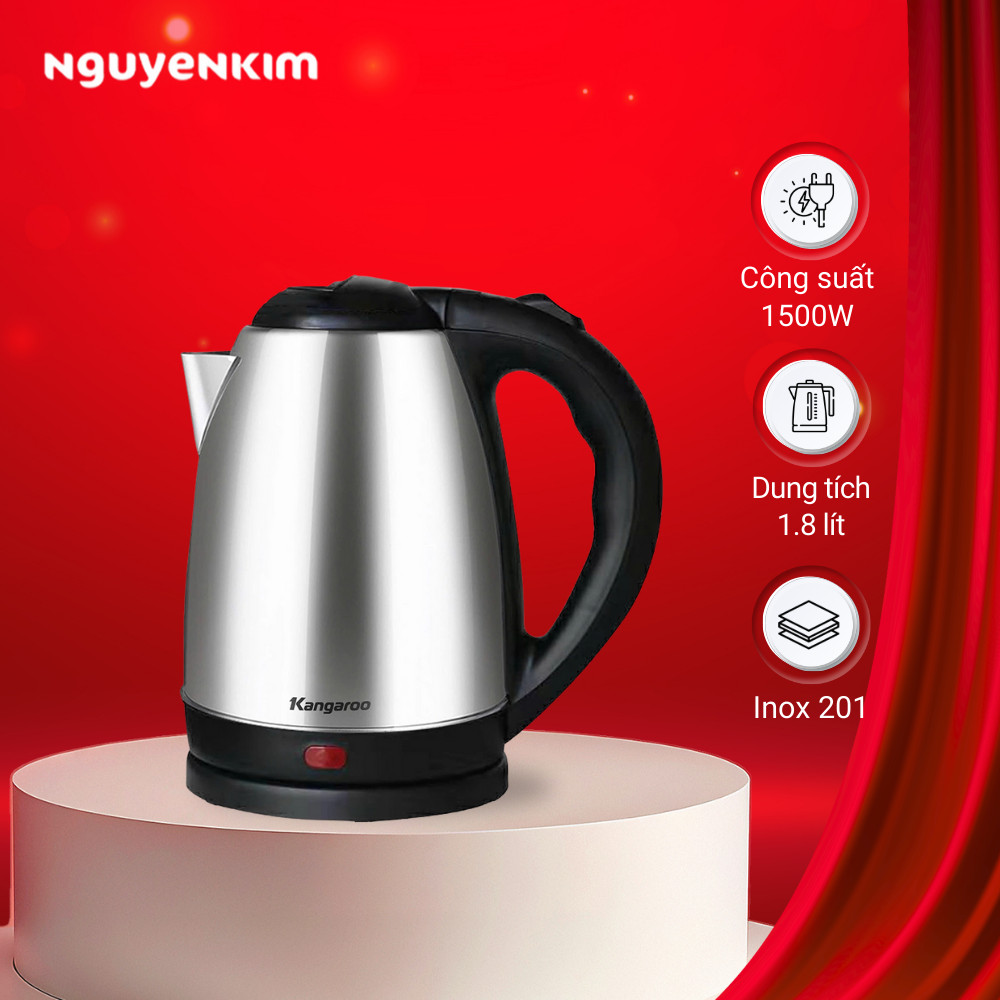 Bình đun siêu tốc 1.8 lít Kangaroo KGWK18I2