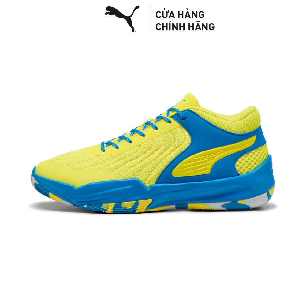 Giày Thể Thao PUMA Unisex Court Pro 2 Marble Electro Royal-Lemon Crush Màu Xanh
