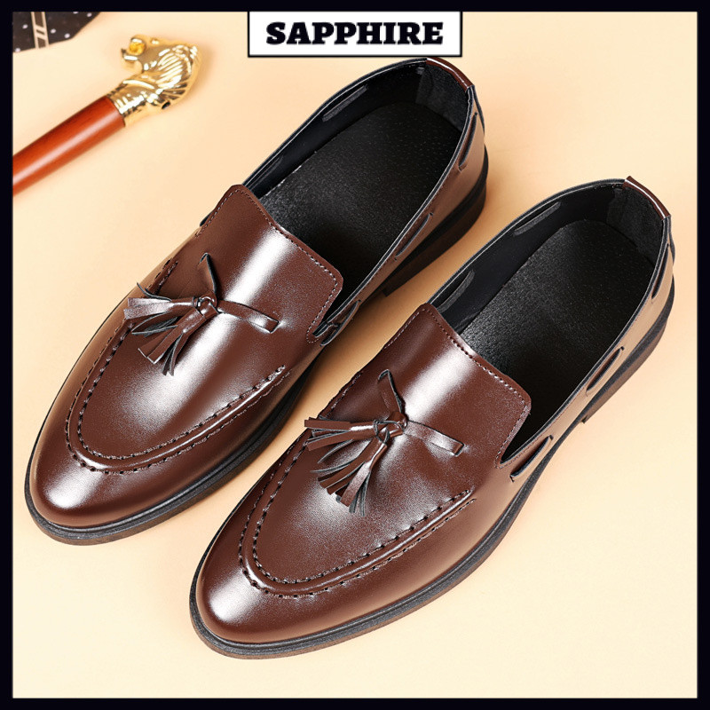 Nam Kích Thước Nhỏ Nam Anh Bàn Đạp Tua Rua Nam Đậu Hà Lan Giày Da Giày Lớn Giày Da Giày Loafers Loaf