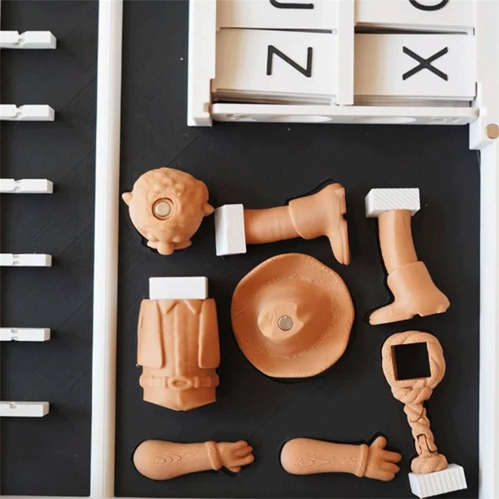 Magnetic Hangman Mystery Word Guessing Game Fun Board Game Word Game for Kids & Adults Family Party 