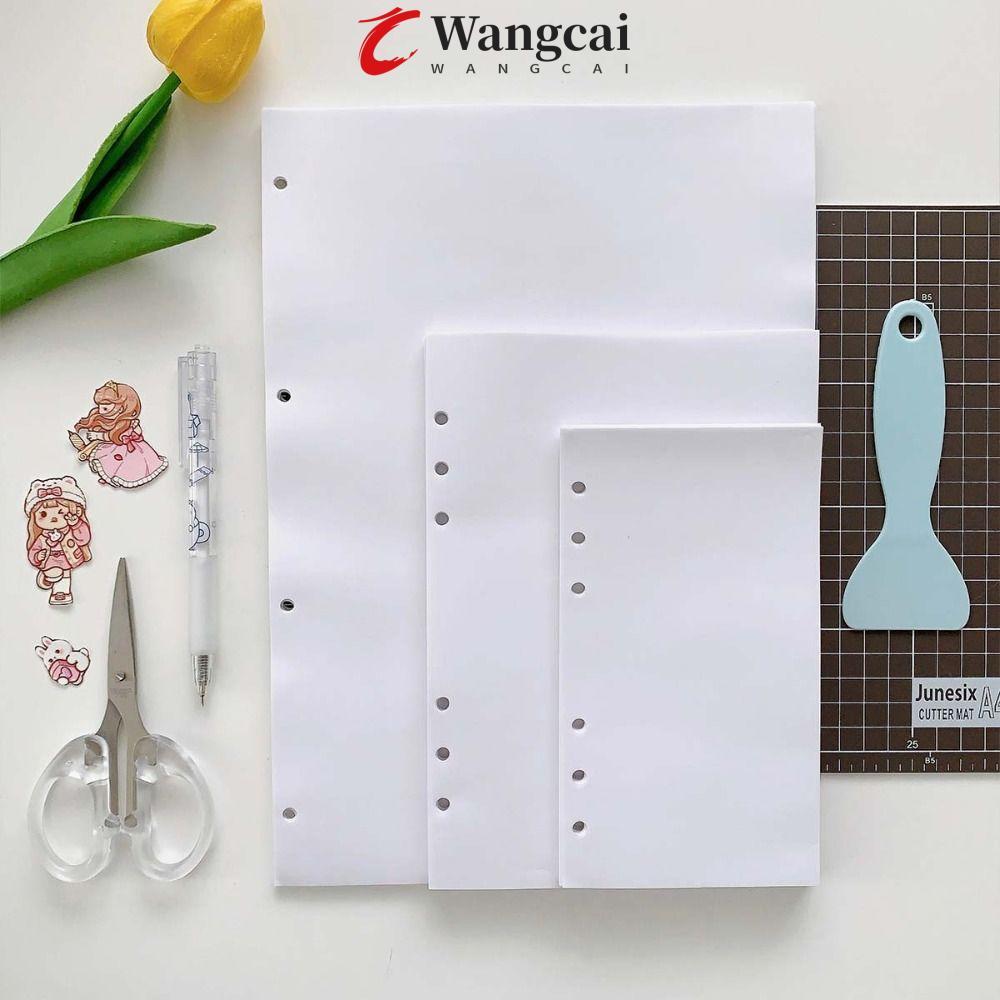 WANGCAI Loose Leaf Storage Book, 40 tờ Giấy phát hành màu trắng có thể tái sử dụng, Universe A4 A5 A