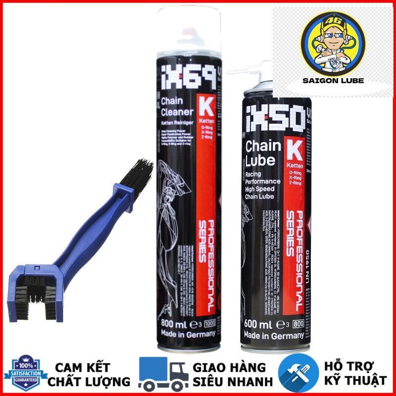 Combo rửa sên, dưỡng sên Voltronic IX69 800ML và IX50 600ML Jumbo nhập khẩu Đức [Mua Combo tặng bàn 