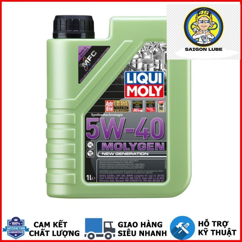 Nhớt xe ga LIQUI MOLY MOLYGEN 5W40 1 Lít nhập khẩu Đức
