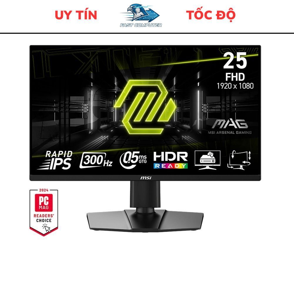Màn hình gaming Msi MAG 255PXF (24.5"/ IPS/ FHD/ 300Hz/ 0.5ms) - Tần số quét 300Hz