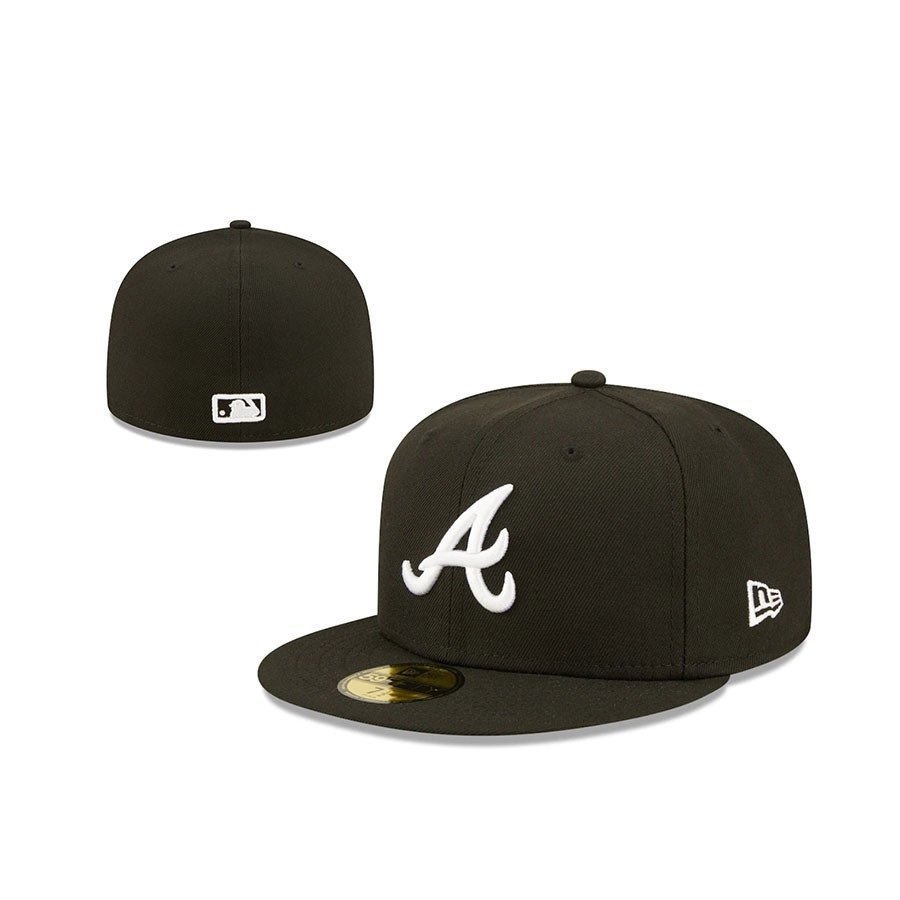 Mũ cổ điển MLB Atlanta Braves nam/nữ, 59FIFTY, thể thao
