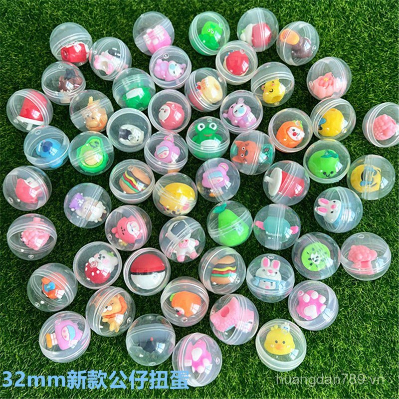 32mm Kích thước nhỏ 1 Yuan Búp bê nhỏ dễ thương Hỗn hợp Đồ chơi gashapon 1 Yuan Máy vận hành bằng ti
