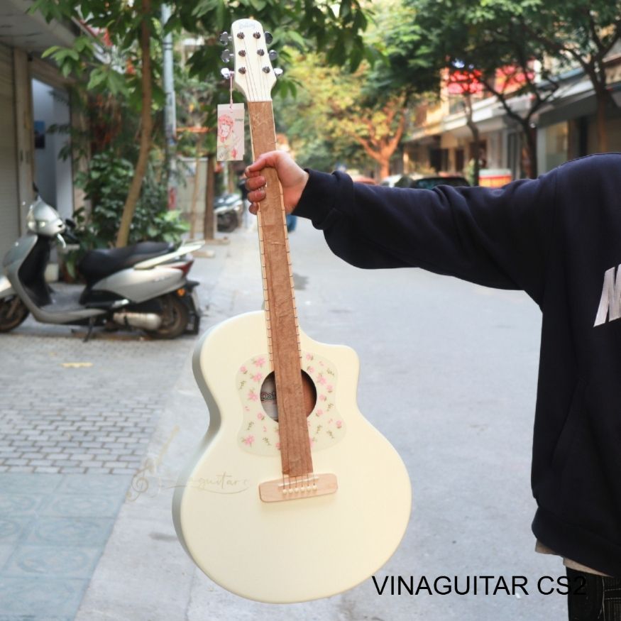 Đàn Guitar Acoustic Daisy D100 D200 Full Size Hoặc 3/4- Guitar Gỗ Mahogany Sơn Màu Chất Lượng