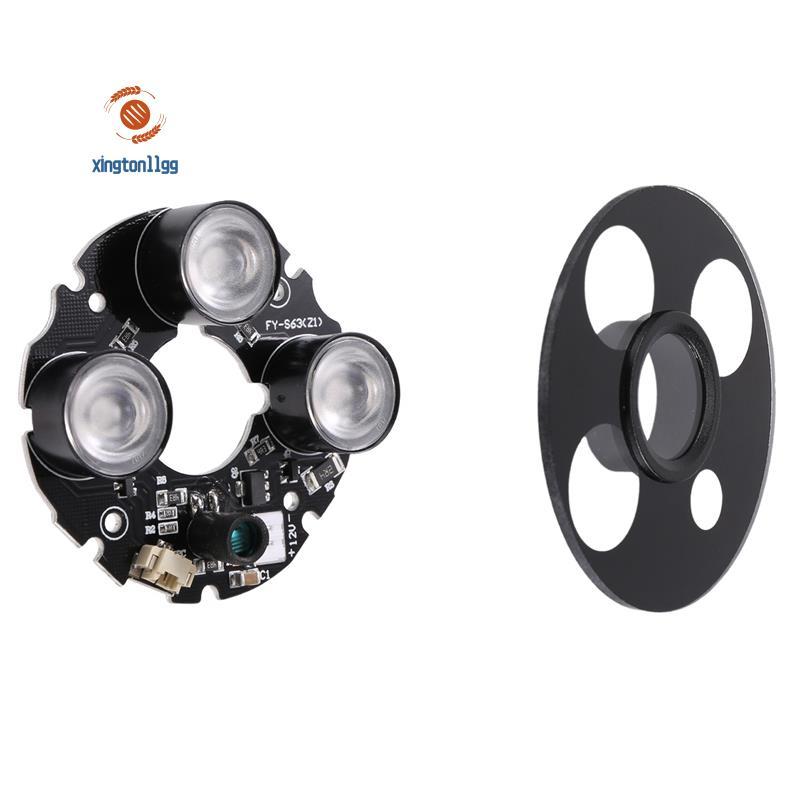 3 mảng IR led Spot Light Hồng ngoại 3x Bảng LED IR cho camera quan sát tầm nhìn ban đêm (đường kính 