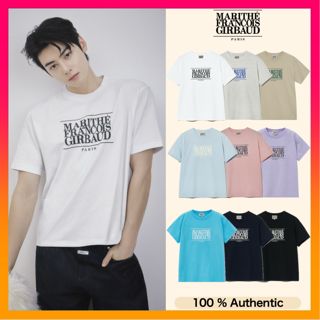 Áo thun Unisex Marithe Francois Girbaud có logo cổ điển