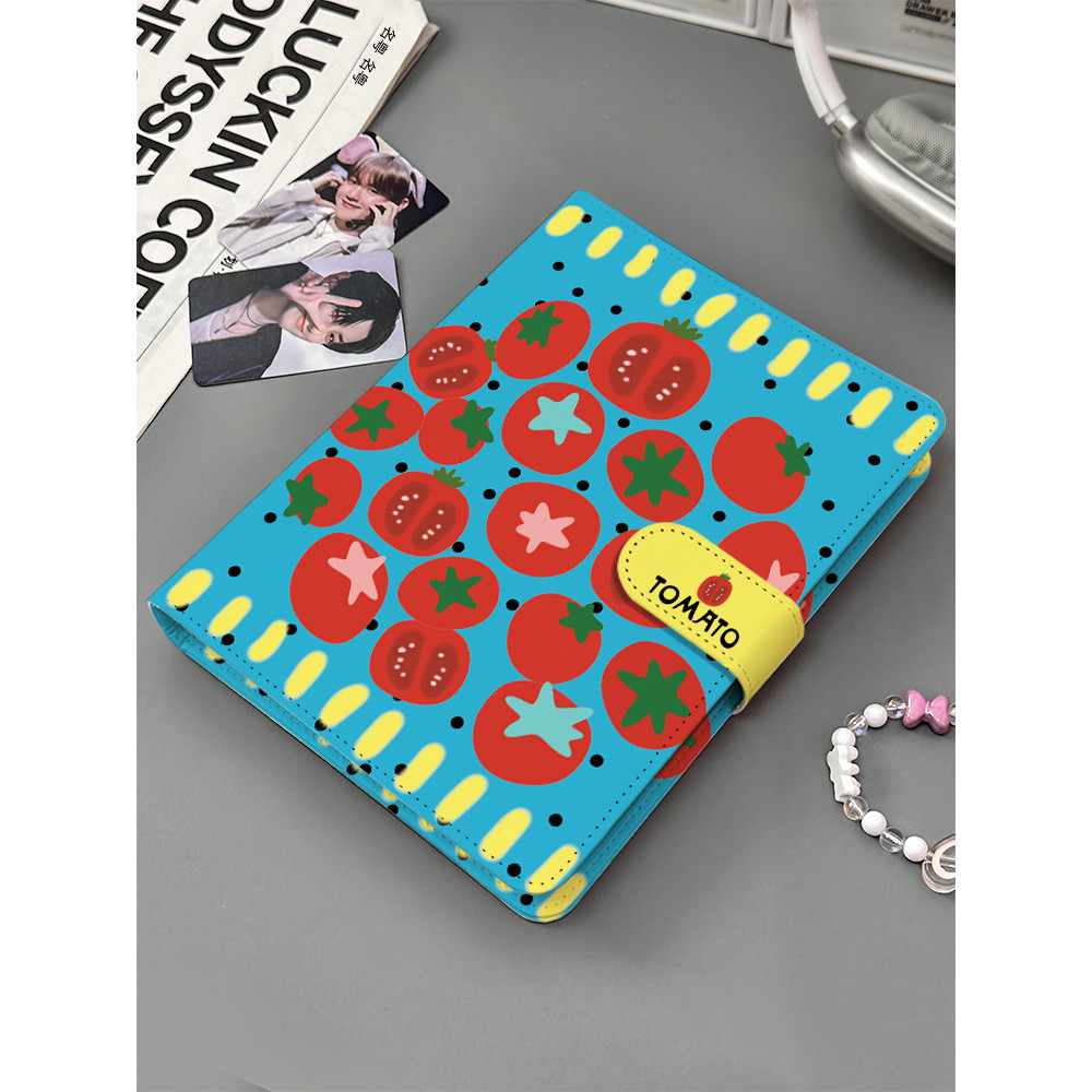 Niche Tomato Soft Leather Can Store Album Ảnh Aidou Polaroid Polaroid pu Leather a5 Four Palaces