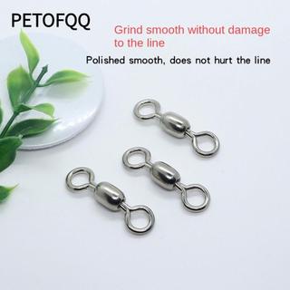 Petofqq 50 Chiếc Đầu Nối Chụp Câu Cá, Xoay 360 Độ Vòng Chắc Chắn Câu Cá Cán Xoay, 2025 Đồng Phong Cách Nhật Bản Vòng Xoay Đầu Nối Câu Cá Cường Độ Cao