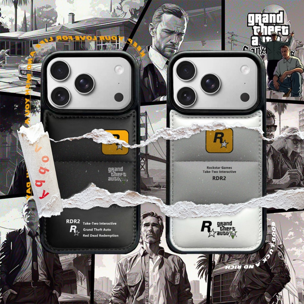 GAME RSTAR GTA Nhãn Xuống Áo Vỏ Mềm Vỏ Điện Thoại Thích Hợp Cho IPhone17 AIR 17Pro 17PM 16 16P 16PM 