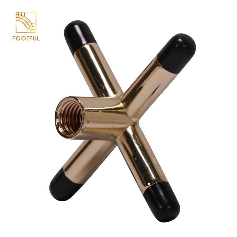 Kim loại bền Bida Cue Bridge Head Cue Holder Rest Pool Phụ kiện